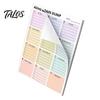 Tear Off Note Pad A5 Brain Dump Planner, Tear-off Daily Task with 50 Personalized Goal Setting Sheets, Thickened Paper Notepad for Organizing Thoughts