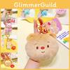 Jinnew Bear Cream Plush Key Tag Pvc Cartoon Keychain For Backpack Or Idea Gift