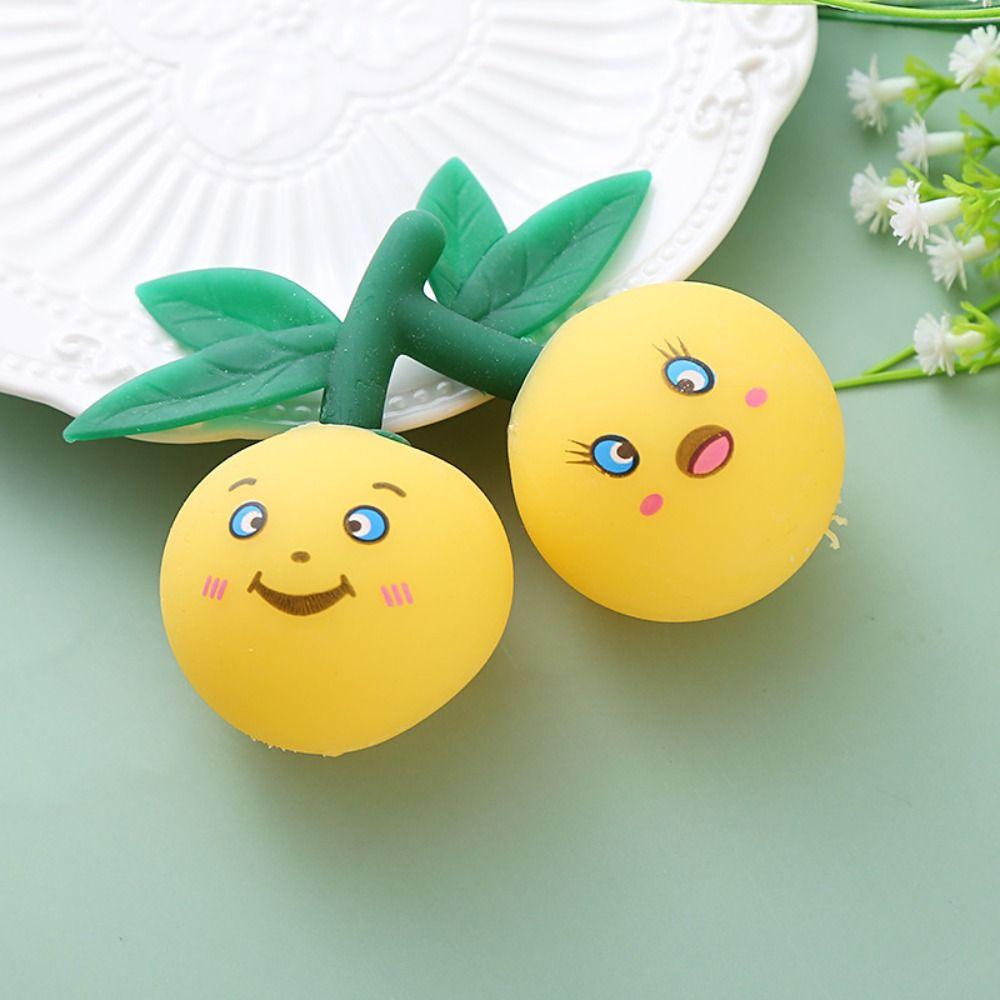 Shapeable Yangmei Skewers Squeeze Toy Fresh Fruit Pinch Toy Funny Rubber Squeeze Toy  Kids Toys