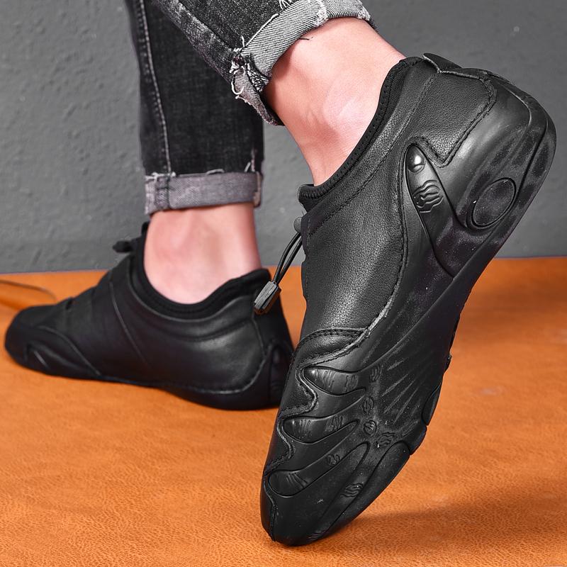 Мужская кожаная повседневная обувь Обувь для вождения