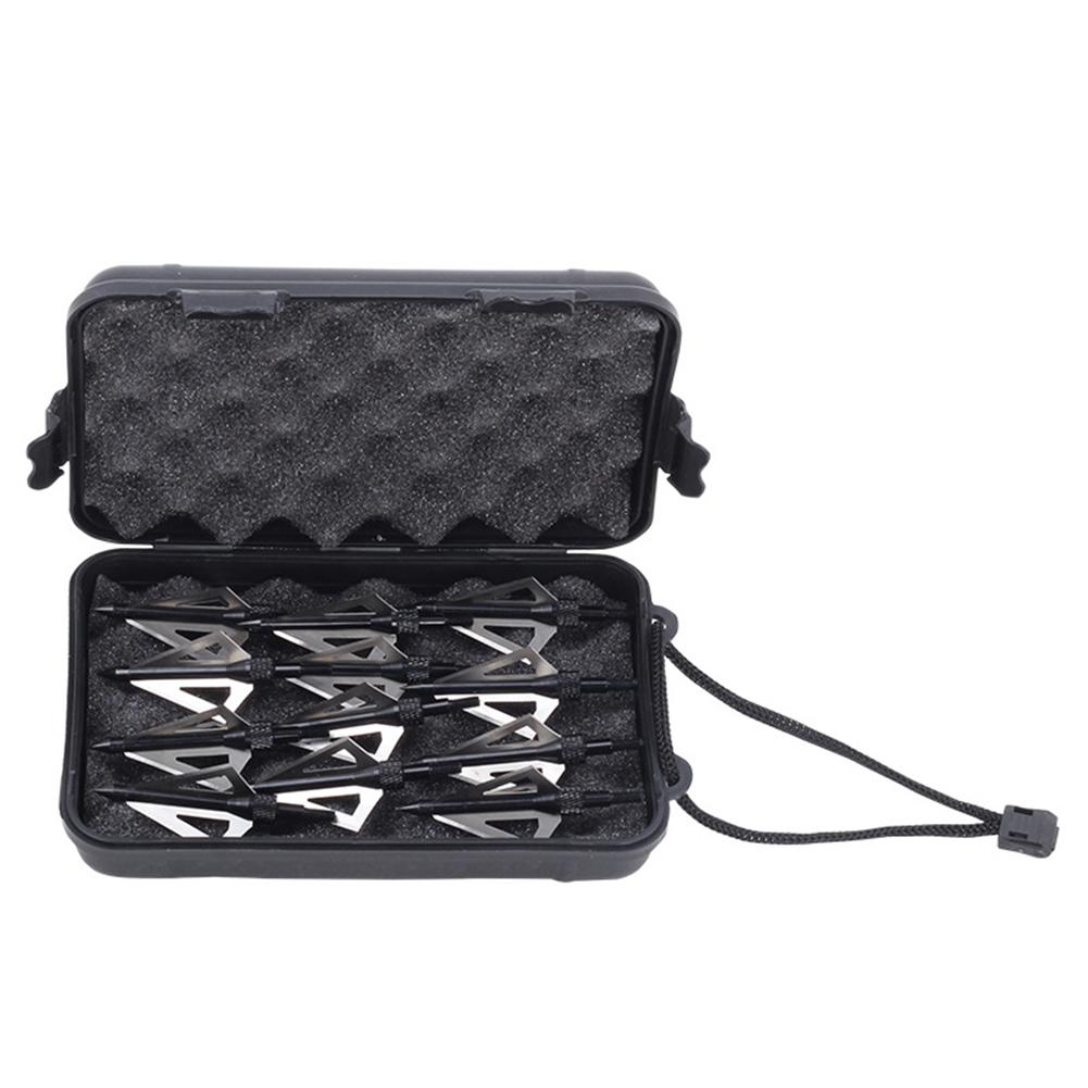 12 шт., открытый наконечник для стрел с коробкой для хранения, композитные изогнутые наконечники для стрел из стекловолокна, чистый углерод, смешанный углерод, наконечники для стрел из лука