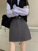Женская юбка А-силуэта с высокой талией весна-лето 2024 года — стиль American College
