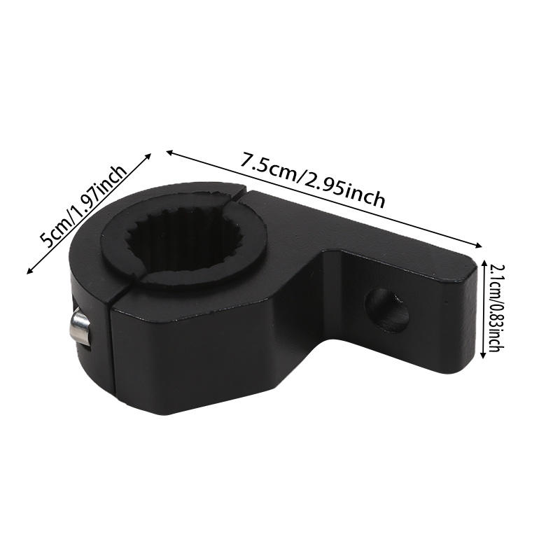 Universal Motorcycle LED Spotlight Mount Bracket - 360° Rotating Aluminum Clamp with Expansion Fixing, Shockproof for Off-Road & Street Use