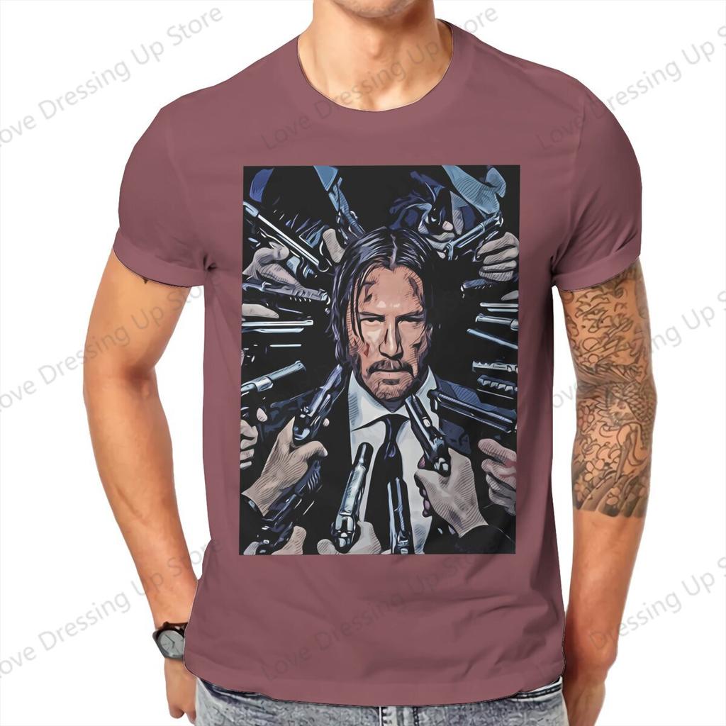 John Wick Movie Classic Art T Shirt Vintage Gothic Unisexs Tshirt Cotton Unisex Clothing
