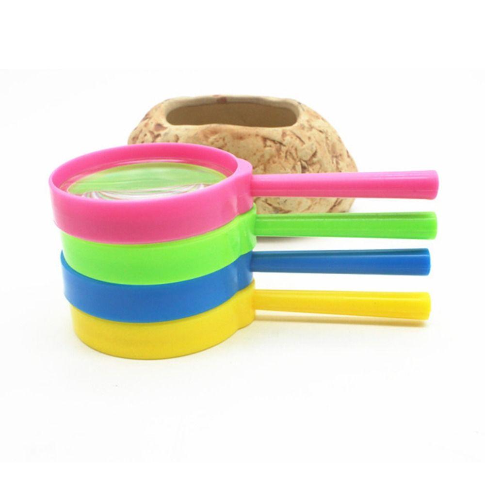 Learning Tool Reading Magnifiers Exploration Learning Toys Magnifying Glass 3x Hand-Held Magnifiers