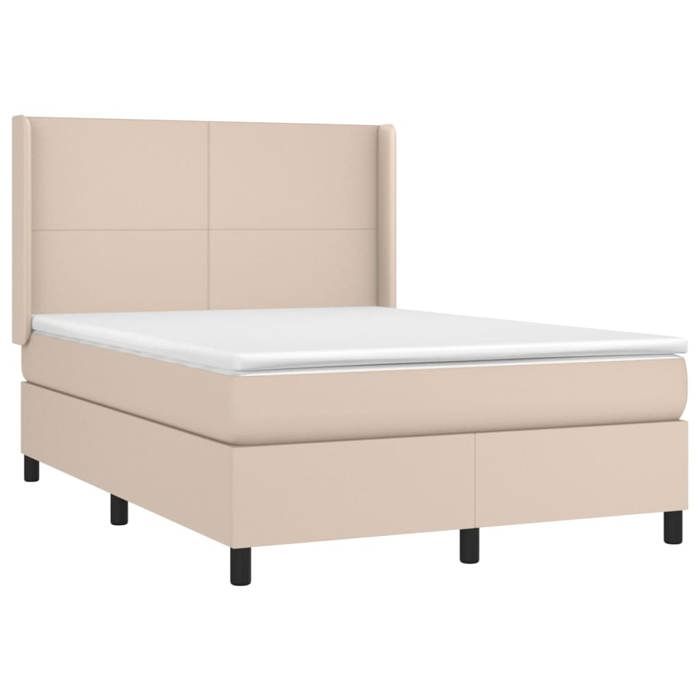 Sommier à lattes avec matelas - Cappuccino - 140x190 cm - Relaxation maximale - 2 places