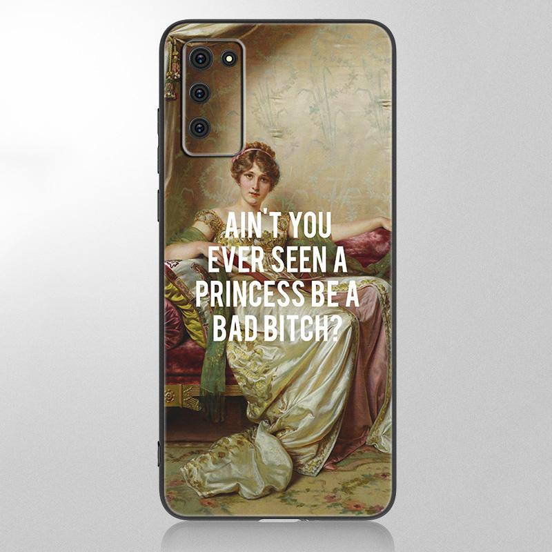 Чехол с рисунком в стиле Ренессанс для Samsung Galaxy A12 A02S A22 A32 A52 A72 A71 A51 A41 A31 A21 A11 A50 A70 A10S A20S, черный чехол
