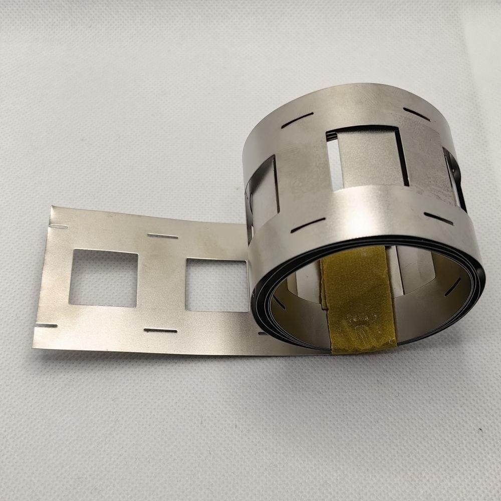 32650 Battery Connector: 2P Nickel-Plated Steel Strip, Type 32140/33140 Bracket, 34.5mm Spacing, 0.2/0.3mm Thickness