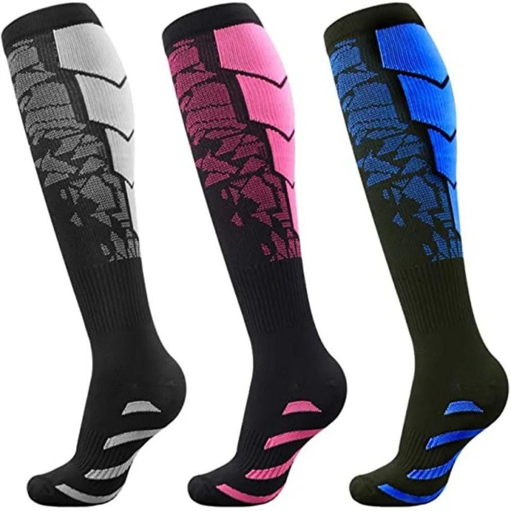 Polyester Recovery Flight Socks Spandex Running Nursing Socks Compression Socks Men