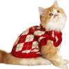Lovely Pet Cherry Sweater Adjustable Cute Puppy Clothes Pet Gift Cat Warm Vest  Cosplay Party