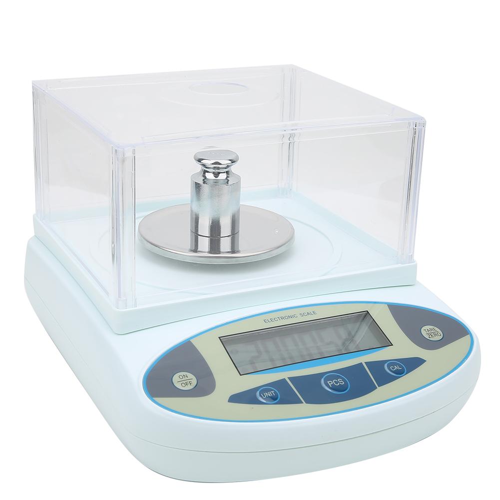 1000g x0.01g Digital Lab Analytical Balance Precision Scale with 500g Weight