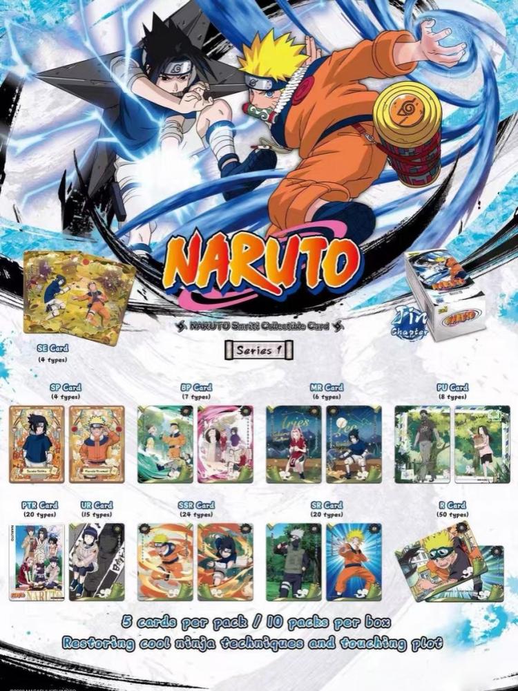 Оригинальные NARUTO Smriti Английская версия ACG Коллекционные карты Аниме Коллекция Игрушка Карты для игры Подарок на день рождения Для фанатов аниме