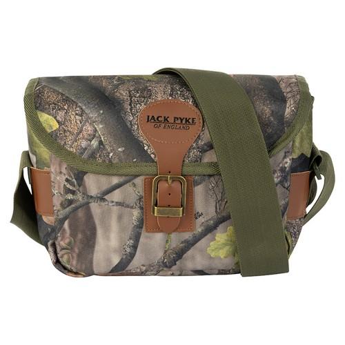 Jack Pyke Oak Leaf Leather Trim Camo Cartridge Bag