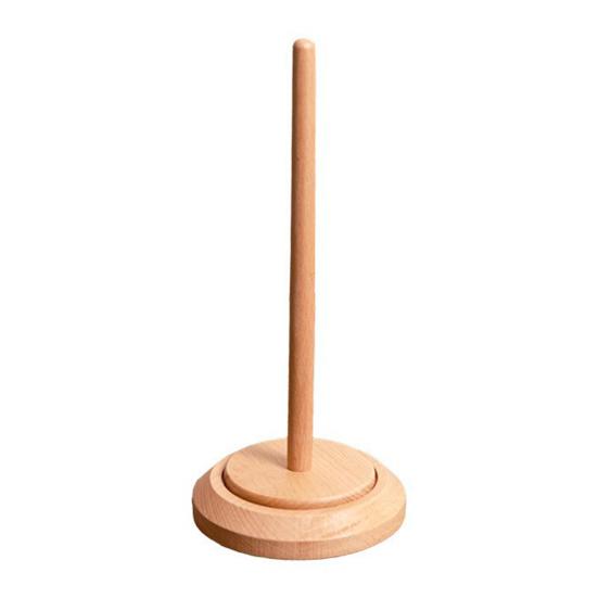 Wooden Yarn Holder Single or Double Yarn Skein Holder Desk Yarn Thread Dispenser Spinner for Crocheting Twirling Yarn Knitting Embroidery Accessory