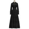 Лето Весна Женское Длинный Рукав Макси Вечеринка Vestido V-образный вырез Кружева Вышивка Элегантный Вечерний Свадебный Невесты Платье Рубашка
