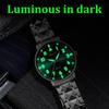Новые кварцевые часы для мужчин из нержавеющей стали, водонепроницаемые, светящиеся, с календарем, деловые мужские часы Regalos Para Hombres