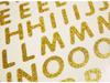 66 Stickers - Alphabet - Gold Glitter
