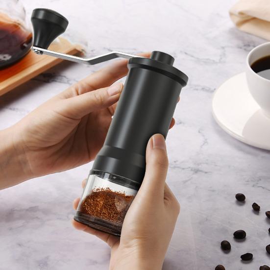 Мини ручная кофемолка с 40 регулируемыми настройками Портативная ручная мельница для кофейных зерен Коническая жерновая кофемолка для путешествий, кемпинга, офиса, эспрессо