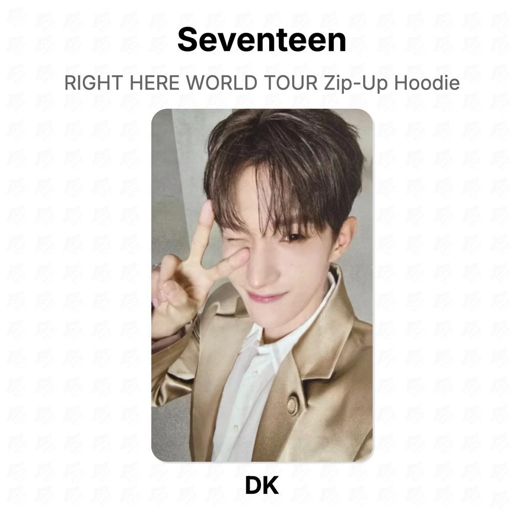Seventeen RIGHT HERE WORLD TOUR Худи на молнии Официальная фотокарточка