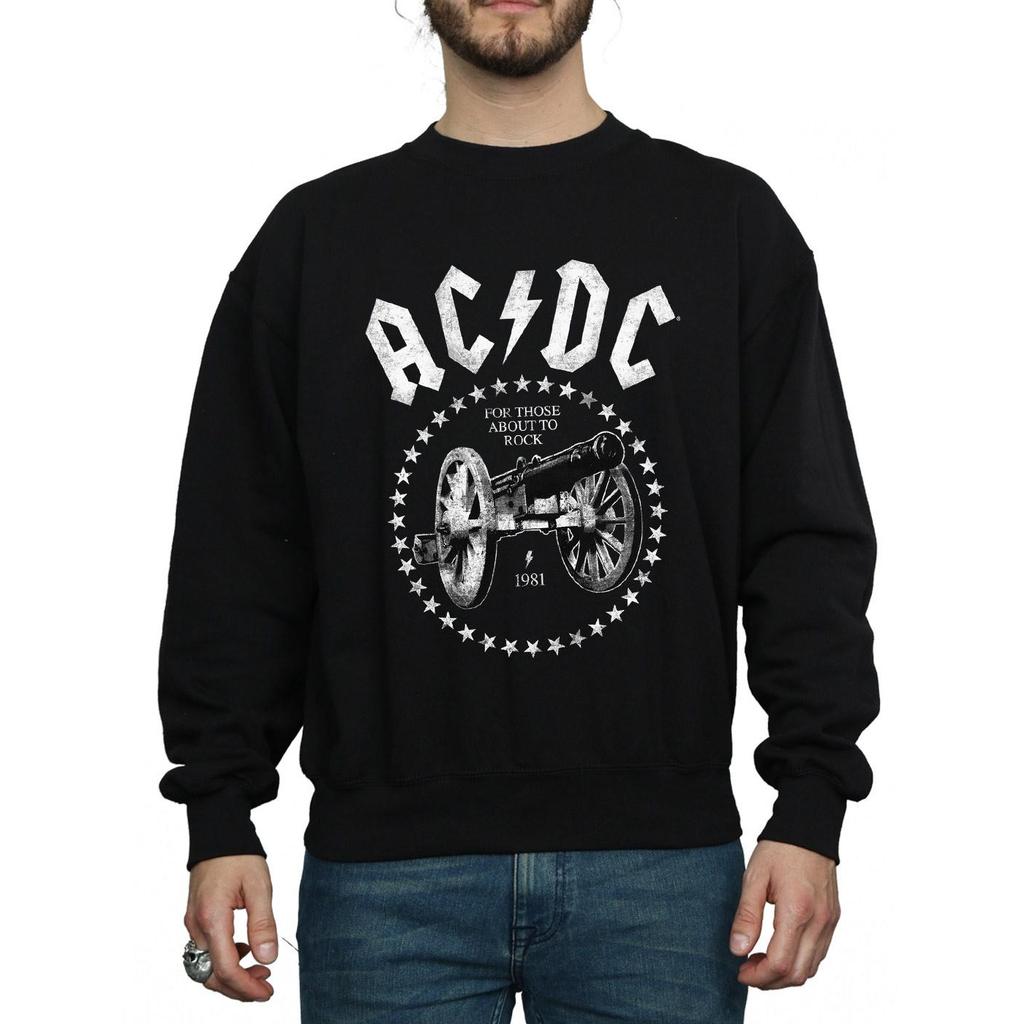 AC/DC Mens We Salute You Cannon Sweatshirt