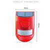 Wireless Solar Motion Alarm Light 120dB Siren IP65 Waterproof for Outdoor Patio Vegetable Garden Animal Repellent