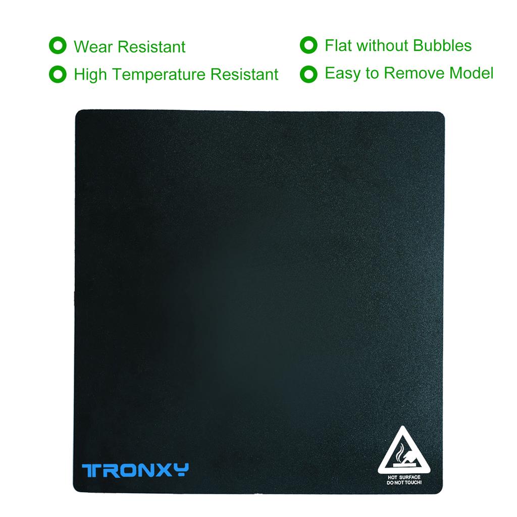 Tronxy Heated Bed Sticker Sheet Build Surface High Temperature Resistant 330*330mm/13.0*13.0in for