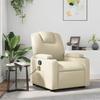 VidaXL Reclining Massage Armchair, Relaxation Chair with Cup Holders, Seat with Backrest and Armrests Living Room, 372397