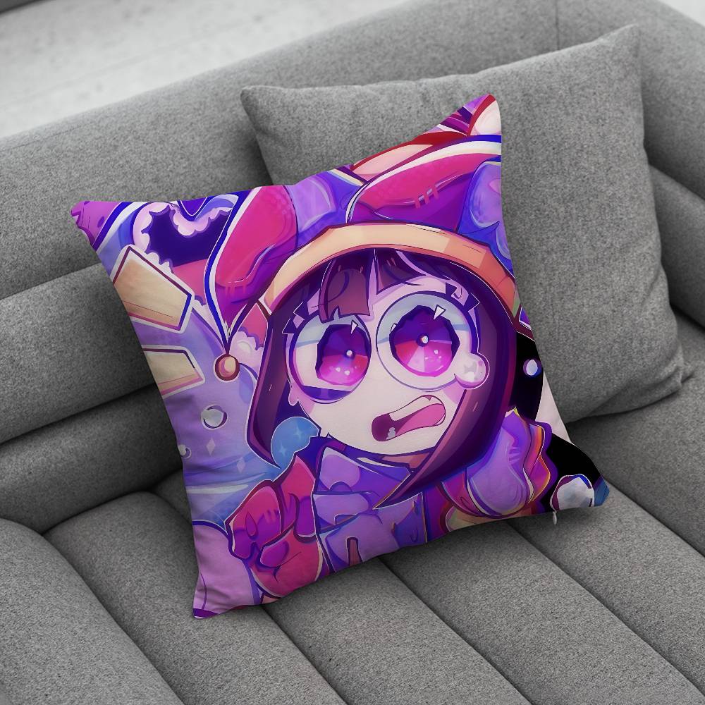 Handmade Tinplate Brooches Pomni Jax Pillow Case Pillow Case Living Room Sofa Cushion Cover Suitable For Home Bedroom Room