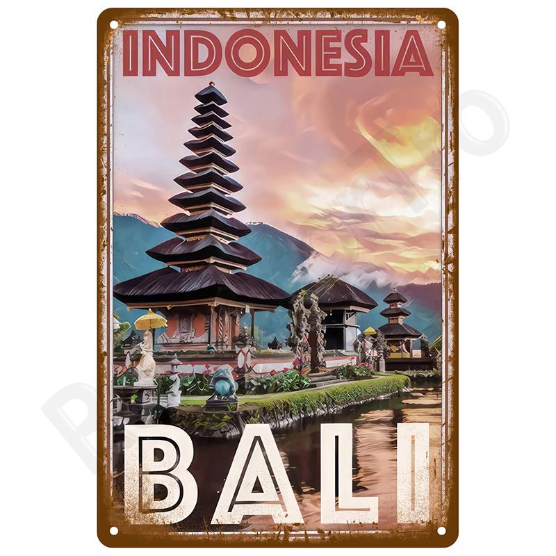 Retro Wall Art Tin Sign Interior Outdoor Aesthetic Room Vintage Home Decor Items Decoration Luxury Metal Sign Poster Plates Bar