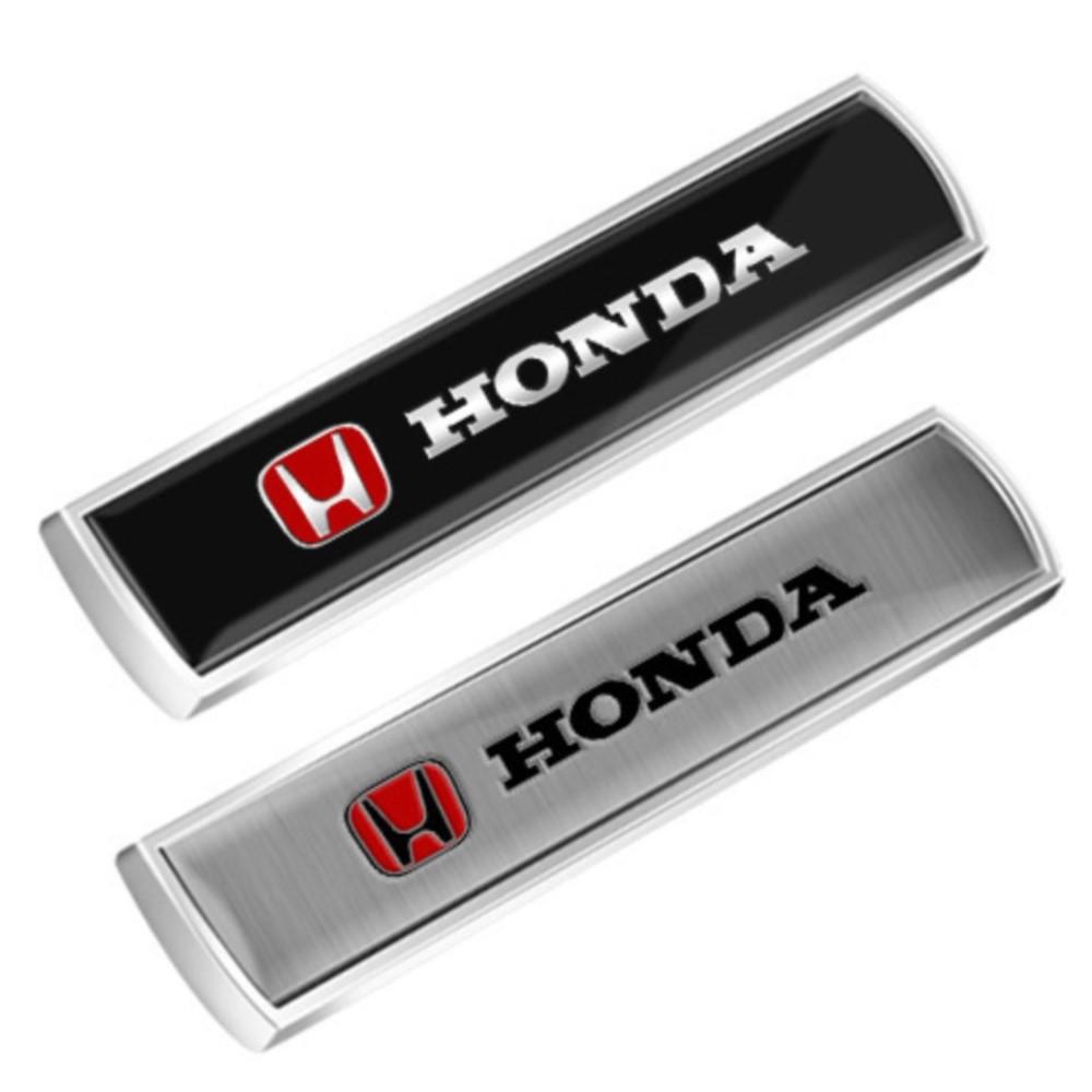 VFHJQ1 Car Styling 3D Metal Alloy Car Body Fender Side Window Emblem Stickers For Honda Mugen Typer ACCORD Avancier Airwave Civic FK8