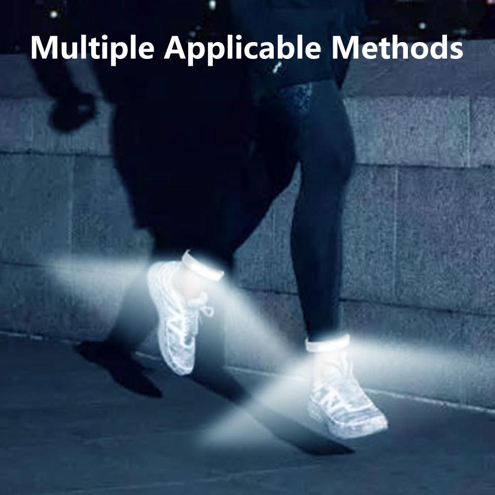 Светодиодный наручный фонарь для ночного бега на руку светодиодный фонарь для езды на велосипеде COB светящийся предупреждающий фонарь для походов кемпинга рыбалки фонарик