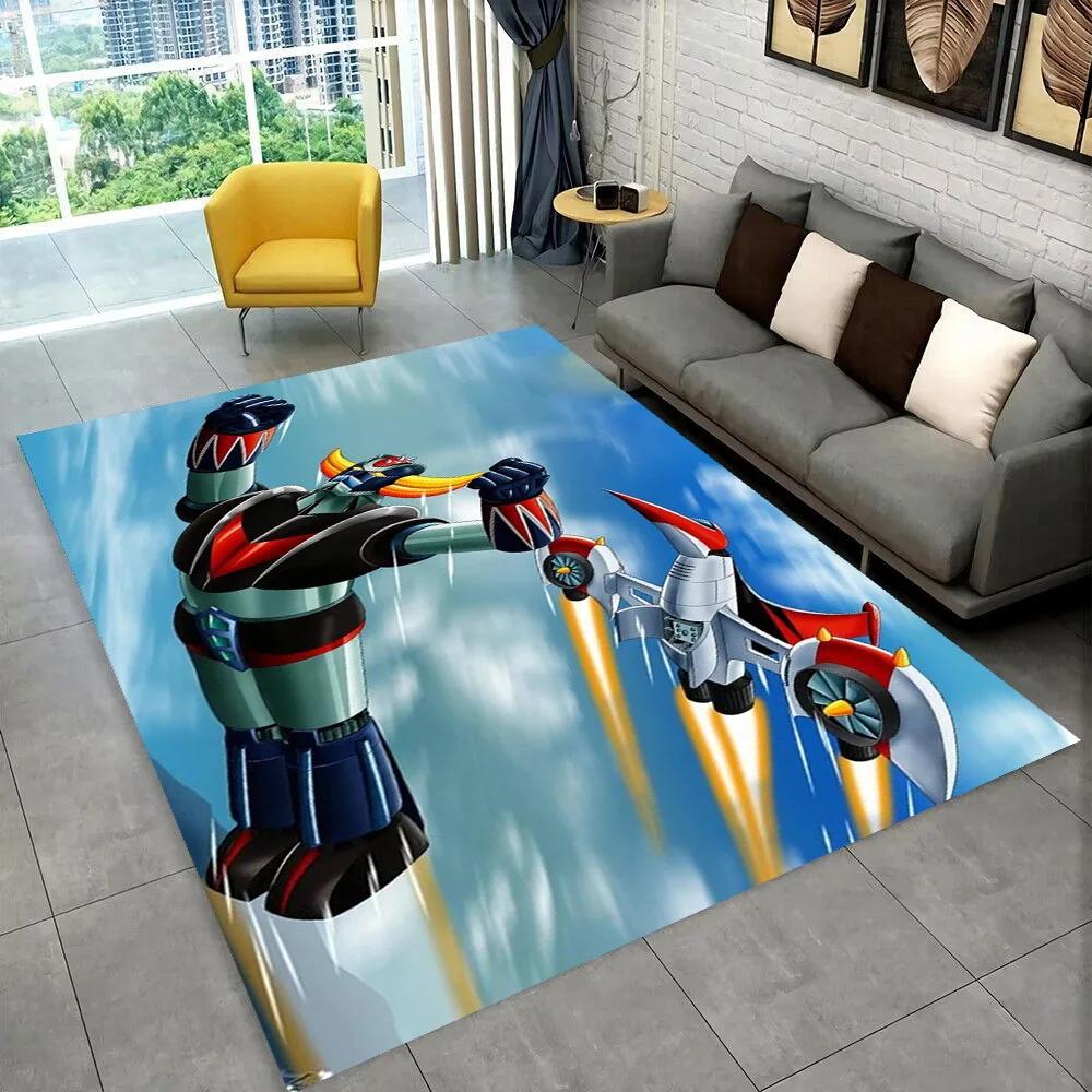 НЛО робот Grendizer аниме мультфильм коврик, ковер для дома гостиная спальня диван коврик для двери декор, детские игры нескользящий напольный коврик 3D