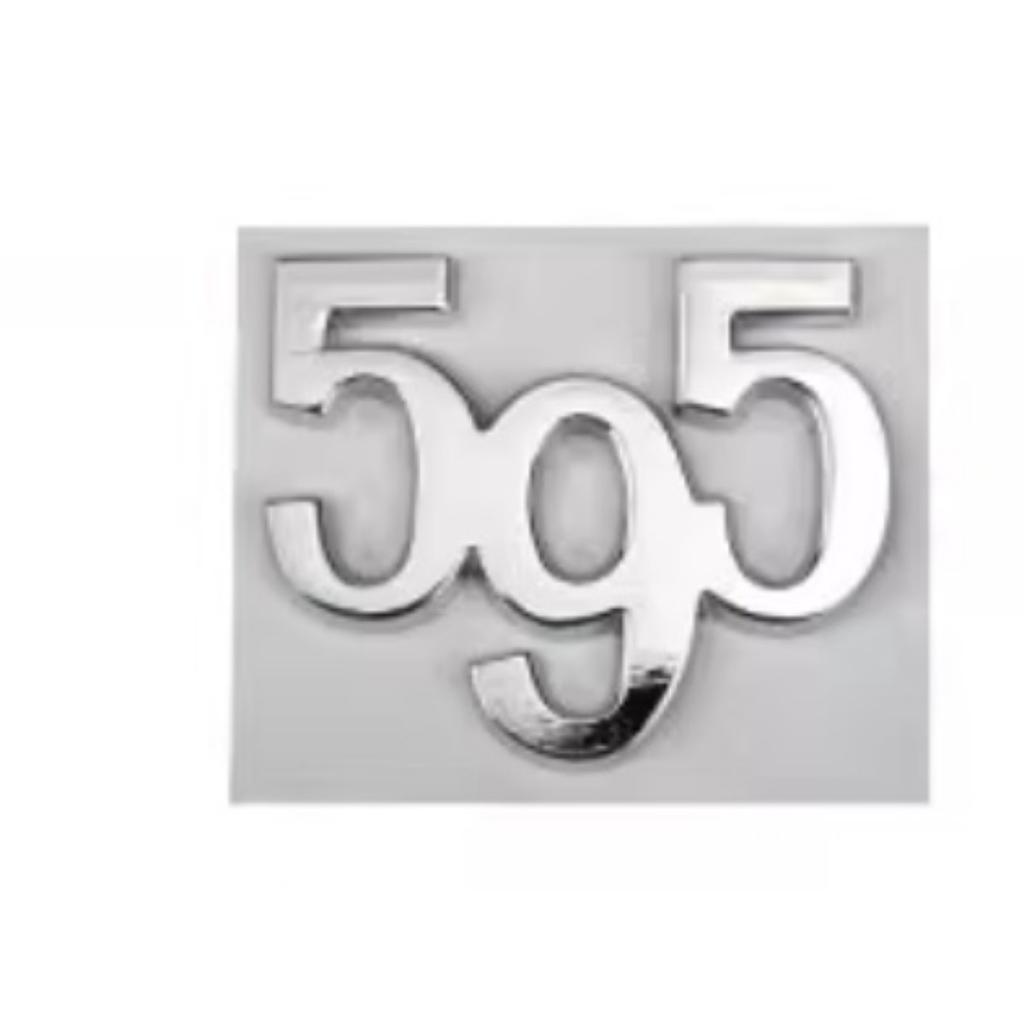 Авто Стайлинг 595 695 3D Наклейки Металлические Значки Эмблемы Декали на Кузов Крыло Задний Багажник для Логотипа 595 695