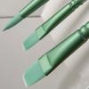 4/6 шт. Кисти для акварели с деревянной ручкой, Кисть для рисования с нейлоновой щетиной, Плоская кисть для акварели, Кисть с длинной ручкой для художников и студентов