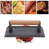 Flat Top Steak Burger Press Heavy-Duty Grill Hamburger Grinder Meat Press Board  BBQ Cooking Tool