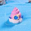 Resin Colorful Aquarium Decoration Conch Shell House Shaped Fish Tank Decoration Ornament Resin Tabletop Display Home Decor