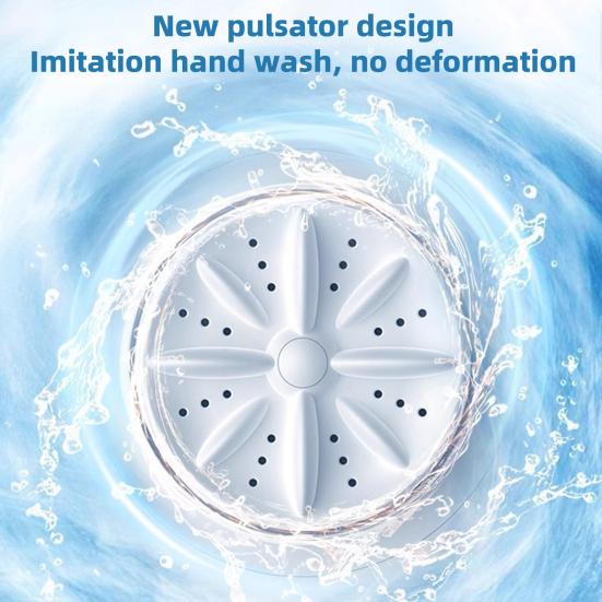 Портативная мини-стиральная машина для белья, стиральная машина большой емкости, перезаряжаемая ультразвуковая стиральная машина, беспроводная стиральная машина