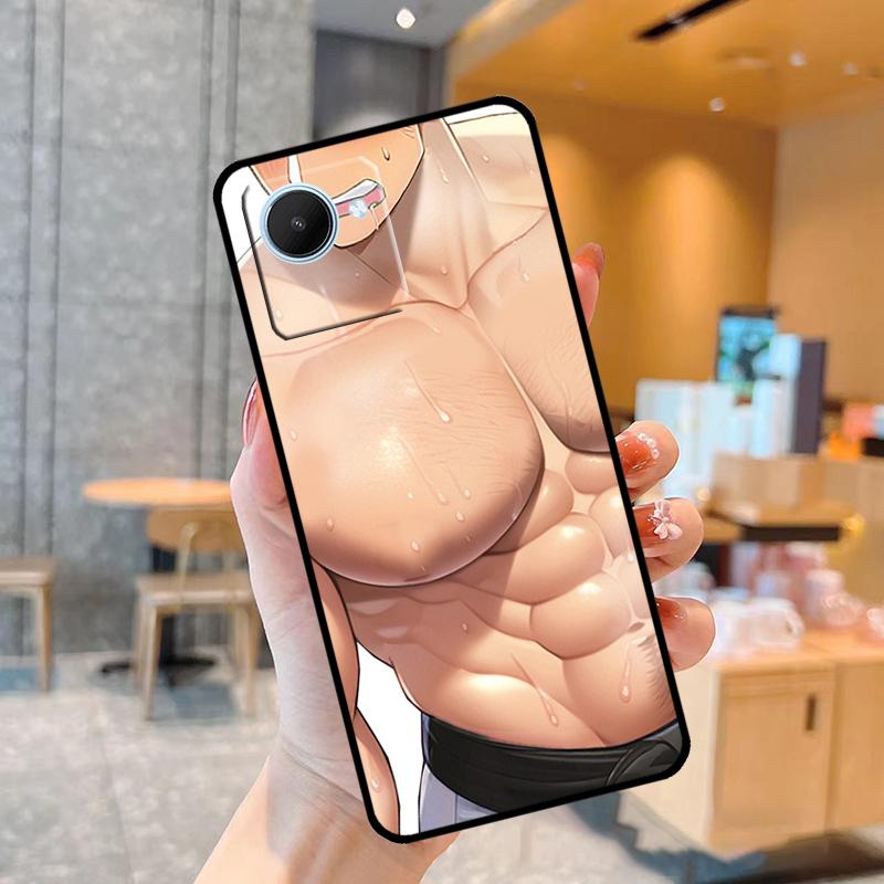 Чехол для сексуального мускулистого мужчины Himbo для Realme C55 C33 C31 C35 C30 C11 C15 C25s C21Y GT Neo 5 3T 2T 8 9 10 11 Pro Plus