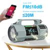 Аварийное радио FM/MW/SW/VHF/WB Портативное радио с SOS-сигналом Светодиодный фонарик BT-динамик Ручной завод Солнечное радио для выживания