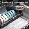 Kitchen Countertop 3-Layer Dish Drying Rack