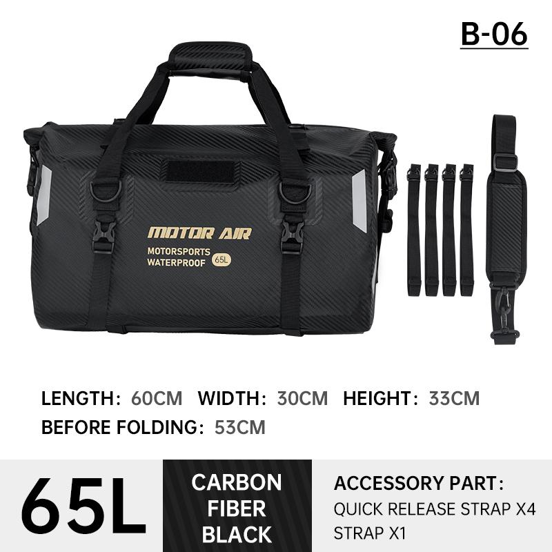 Motor Air 2025  Motorcycle Bag 45l/65l High-capacity Riding Rear Seat Pack Multifunctional Waterproof Outdoor Travel Gears