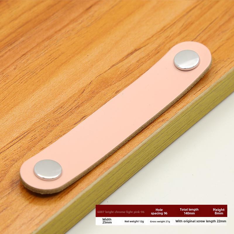 Кожаная ручка для шкафа, ящика, винного ящика и т. д. - акценты из цинкового сплава