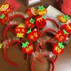 Red Hairband Snake Year Headband Sequin Festive New Year Headwear  New Year Gift
