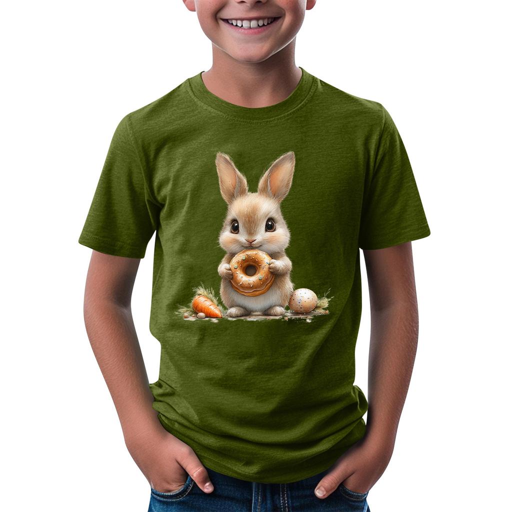 Детская футболка с коротким рукавом и принтом животных, повседневный топ