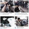 Two-Head 3 Speed 360° Rotation Car Back Rear Seat Fan Car Cooling Fan Air Cooling Fan Headrest Fan