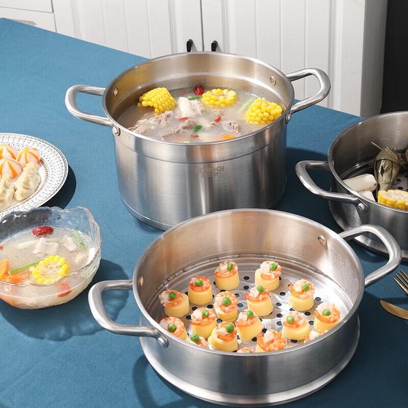 KOBACH 3-Tier 304 Stainless Steel Steamer Pot