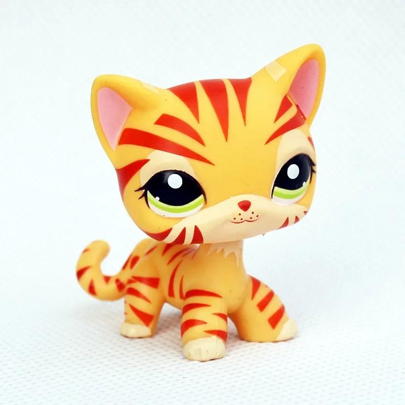 Редкая игрушка Littlest Pet Shop Lps Мини-подставки Котенок с короткой шерстью Старые фигурки Коллекция Al Игрушка на пружинке