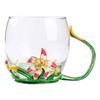 High-Value Enamel Iris Teacup With Handle Coffee Cup Household Large-Capacity Cold Kettle Teapot