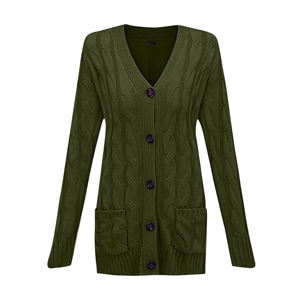 Женский повседневный вязаный кардиган, свитер, однобортное пальто, однобортное пальто, куртка