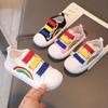Zapatillas Child Canvas Sneaker Boy Fashion Rainbow Casual Shoe 2024Autumn New Anti Slip Breathable Kid Shoe Colorful Girls Shoe